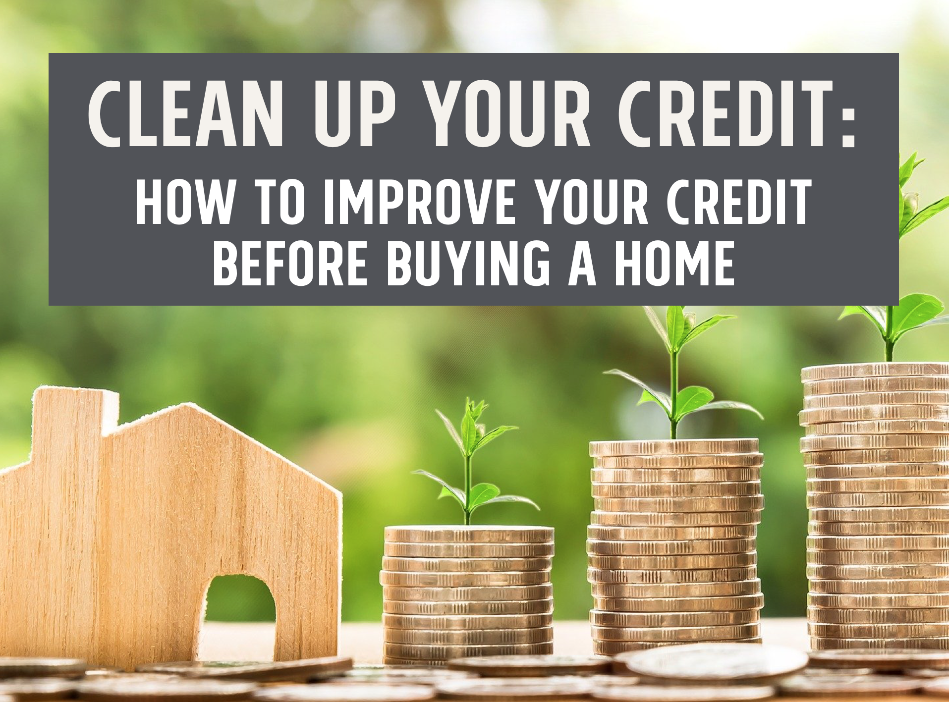 How to improve your credit before buying a home